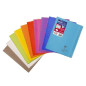 CAHIER CLAIREF. PP PIQ. A5 QUAD.+M 48FLS ASS.
