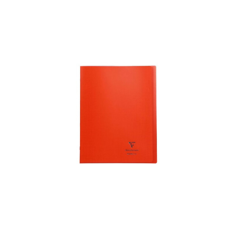 CAHIER CLAIREF. PP PIQ. A4++ QUAD.+M  48FLS ROUGE