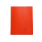 CAHIER CLAIREF. PP PIQ. A4++ QUAD.+M  48FLS ROUGE