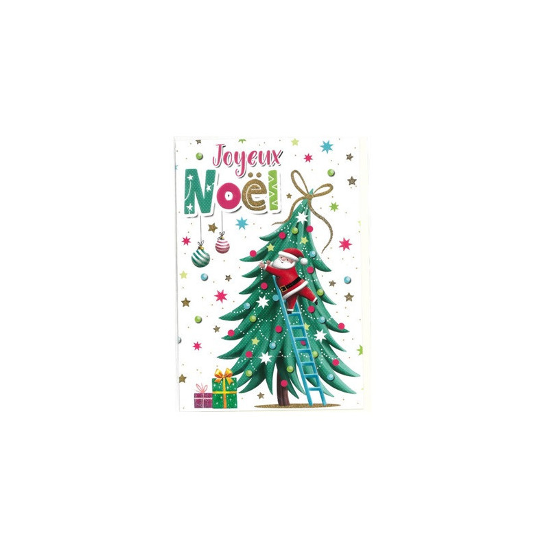 CARTE VOEUX JOYEUX NOEL / BONNE ANNEE FRANCAIS