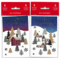 CARTE VOEUX JOYEUX NOEL / BONNE ANNEE FRANCAIS POCH. 5PCS