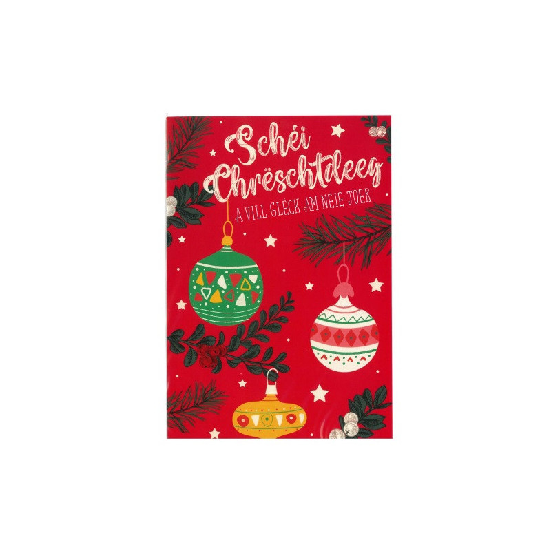 CARTE VOEUX JOYEUX NOEL / BONNE ANNEE LUXEMB.