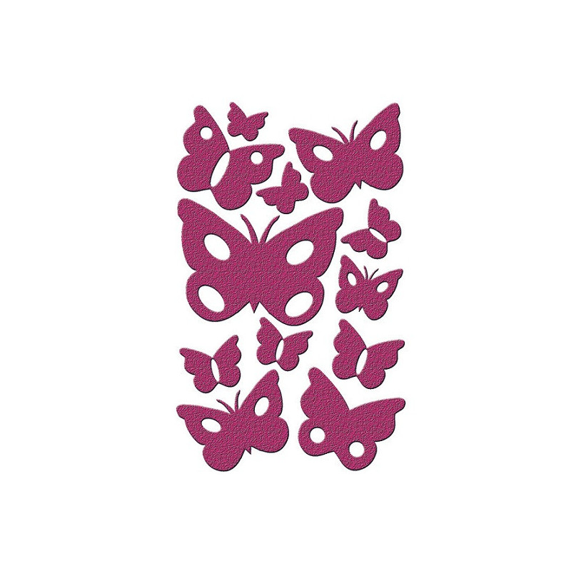 AUTOCOLLANT BSB GLITTER-STICKER PAPILLONS