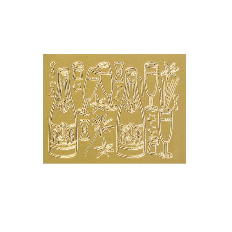 AUTOCOLLANT BSB RELIEF-STICKER CHAMPAGNE