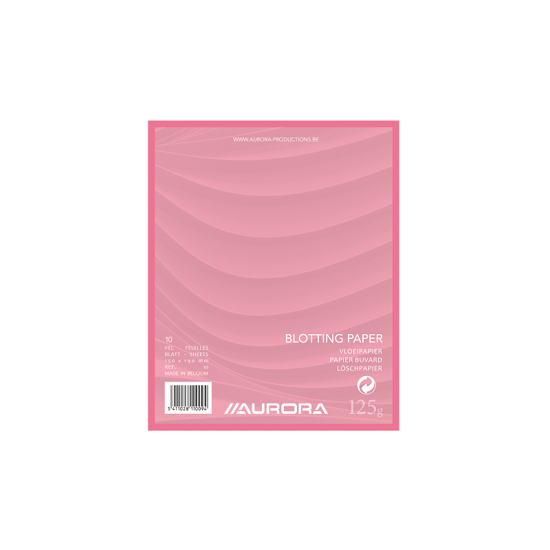 BLOC BUVARD 15X19CM 125G 10FLS ROSE