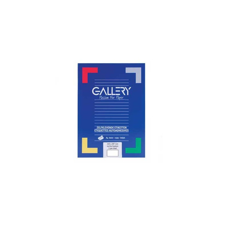 ETIQUETTE GALLERY A4 210X297MM 100FLS