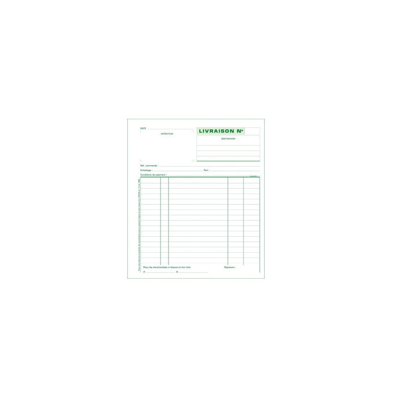 MANIFOLD LIVRAISON A5 2PLIS EXACOMPTA