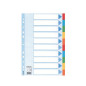 INTERCAL. A4 NEUTRES CART. 10 ONGLETS COUL. ESSELTE