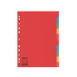 INTERCAL. A4 NEUTRES CART. 10 ONGLETS COUL. ESSELTE