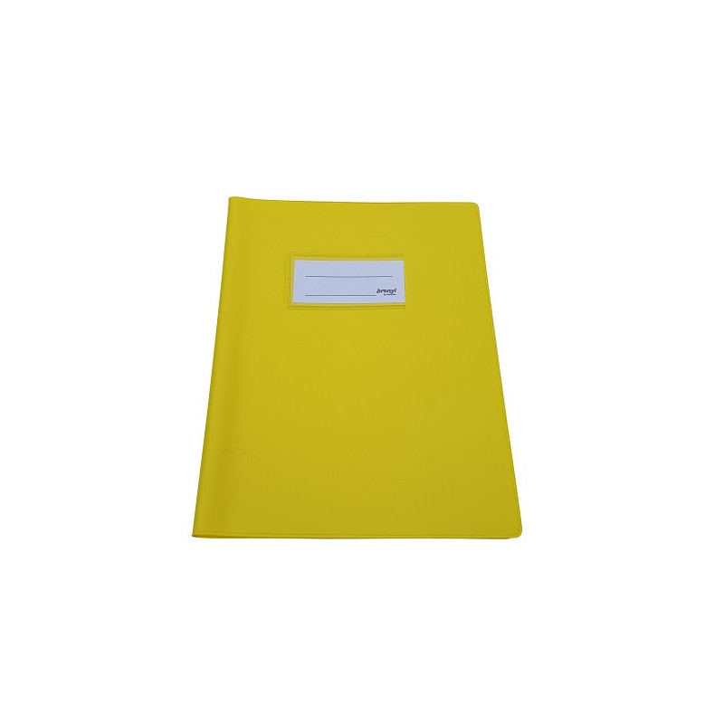 COUVRE-CAHIER EPAIS A5 JAUNE