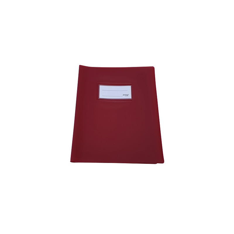 COUVRE-CAHIER EPAIS A5 BORDEAUX