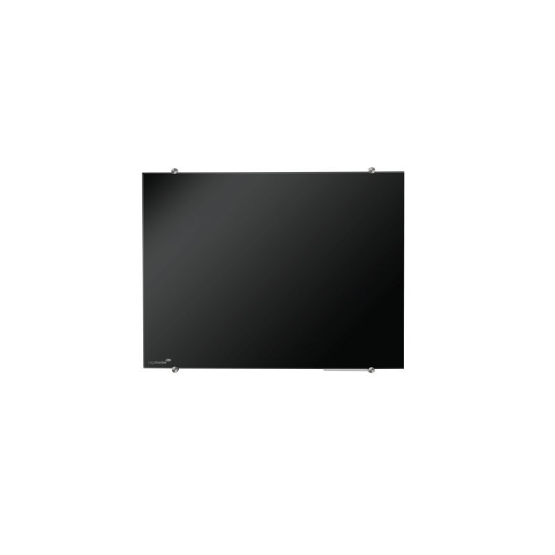 TABLEAU EN VERRE NOIR LEGAMASTER 90X120CM MAGNETIQUE