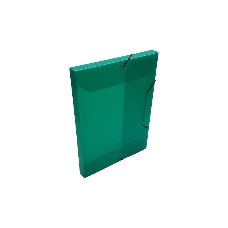 BOXE CLASSEM. A4 25MM TRANSP. VERT + ELAST.