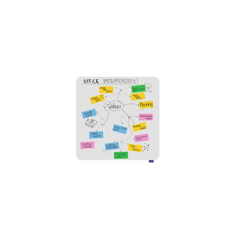 TABLEAU BLANC ESSENCE LEGAMASTER 119,5X119,5CM
