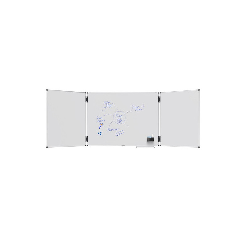 TABLEAU BLANC TRIPTYQUE UNITE LEGAMASTER 90X120/240CM