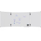 TABLEAU BLANC TRIPTYQUE UNITE LEGAMASTER 90X120/240CM