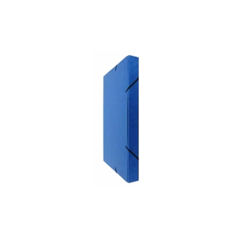 BOXE CLASSEM. A4 25MM CARTON BLEU +ELAST.