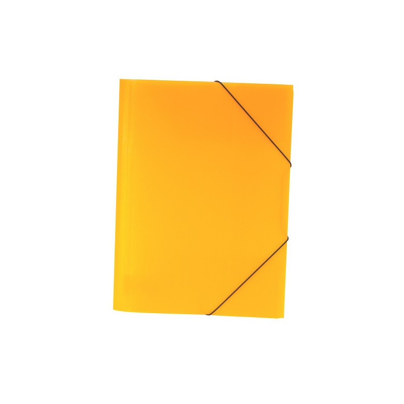 FARDE A ELAST.+RABATS A4 PP DOC. TRANSP. ORANGE