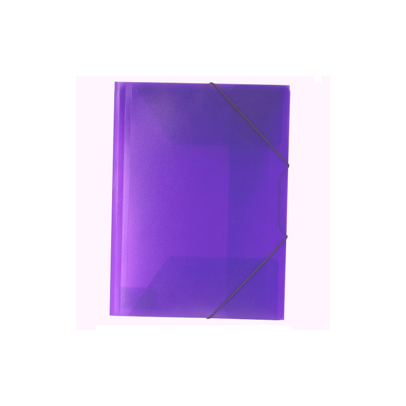 FARDE A ELAST.+RABATS A4 PP DOC. TRANSP. VIOLET