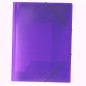 FARDE A ELAST.+RABATS A4 PP DOC. TRANSP. VIOLET