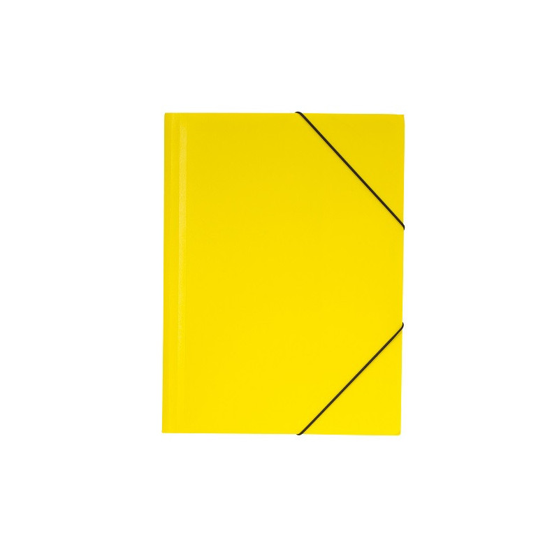 FARDE A ELAST.+RABATS A4 PP DOC.OP. JAUNE