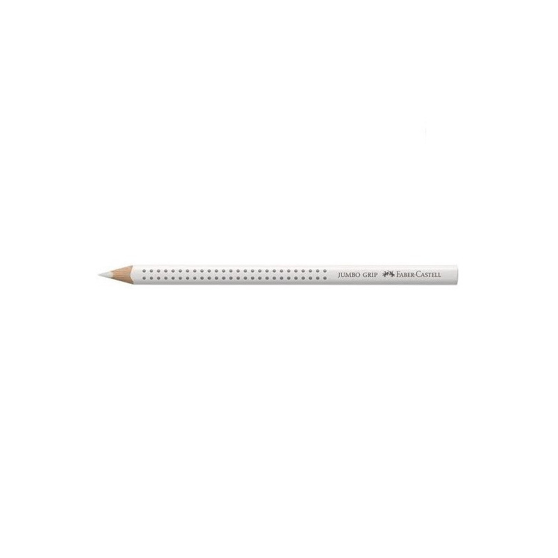 CRAYON COUL. FABER JUMBO GRIP BLANC