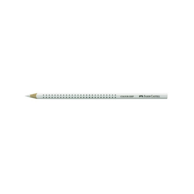 CRAYON COUL. FABER GRIP BLANC