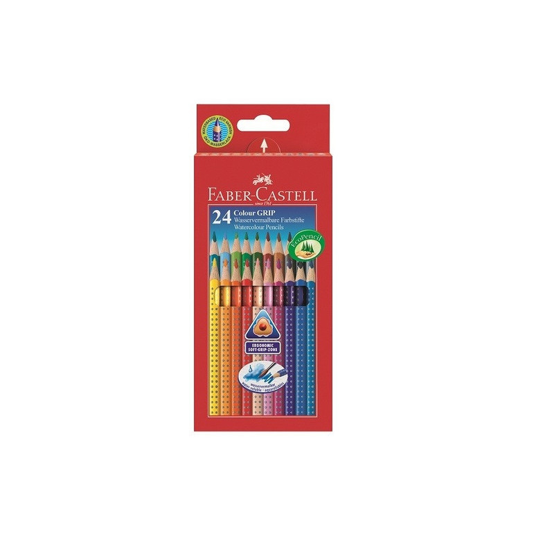 CRAYON COUL. FABER GRIP 24PCS