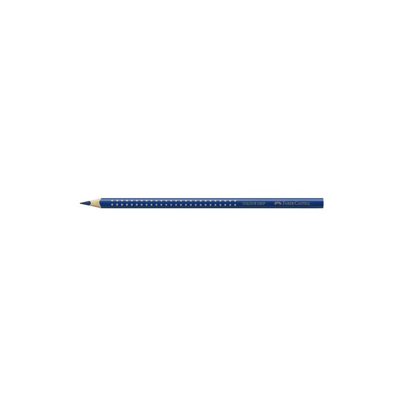 CRAYON COUL. FABER GRIP BLEU HELIO ROUGEATRE