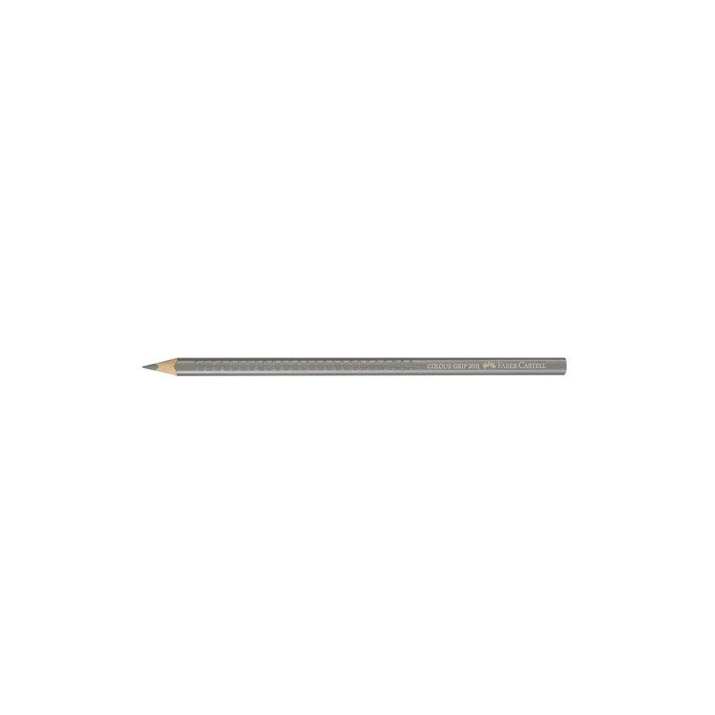 CRAYON COUL. FABER GRIP GRIS CHAUD