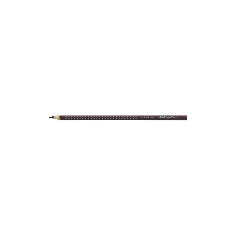 CRAYON COUL. FABER GRIP BRUN FONCE