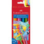 CRAYON COUL. FABER AQUARELLE 12PCS +PINCEAU