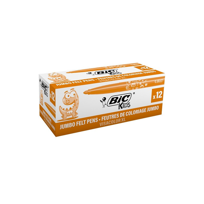 FEUTRE ECO.BIC VISACOLOR XL ORANGE 12PCS