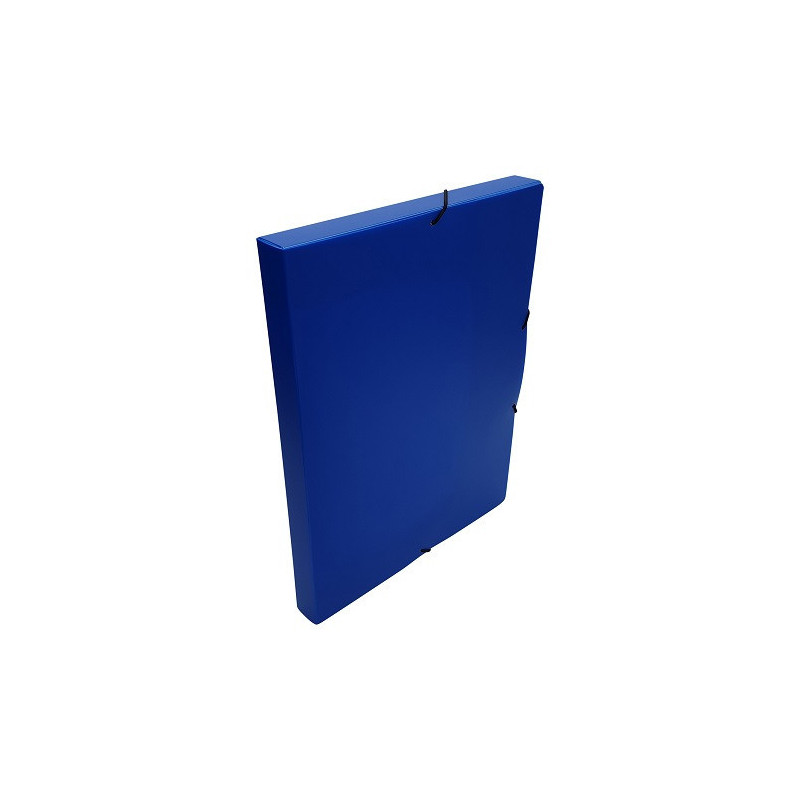 BOXE CLASSEM. A4 25MM OPAQ. BLEU +ELAST.