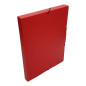 BOXE CLASSEM. A4 25MM OPAQ. ROUGE +ELAST.