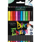 FEUTRE ECO.FABER BLACK EDITION BRUSH PEN 10PCS