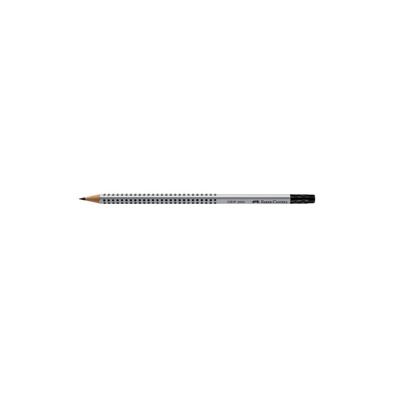 CRAYON NOIR FABER 2001 HB BOUT-GOMME
