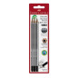 CRAYON NOIR FABER GRIP HB BT-GOM. 3PCS BLISTER