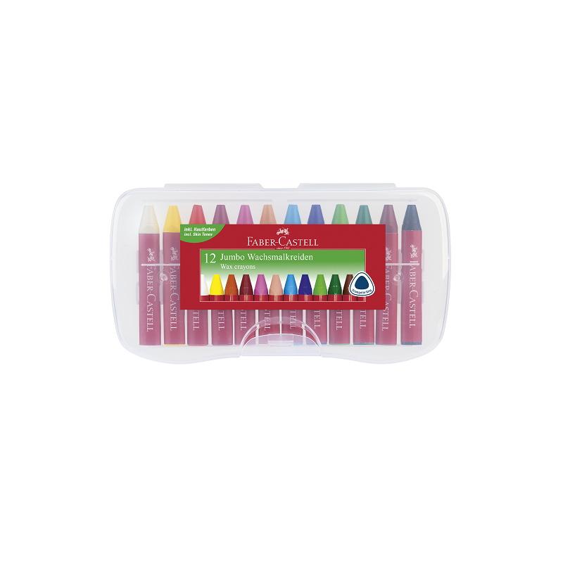 CRAYON CIRE FABER JUMBO 12PCS