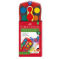GOUACHE FABER CONNECTOR 12 PASTILLES ROUGE