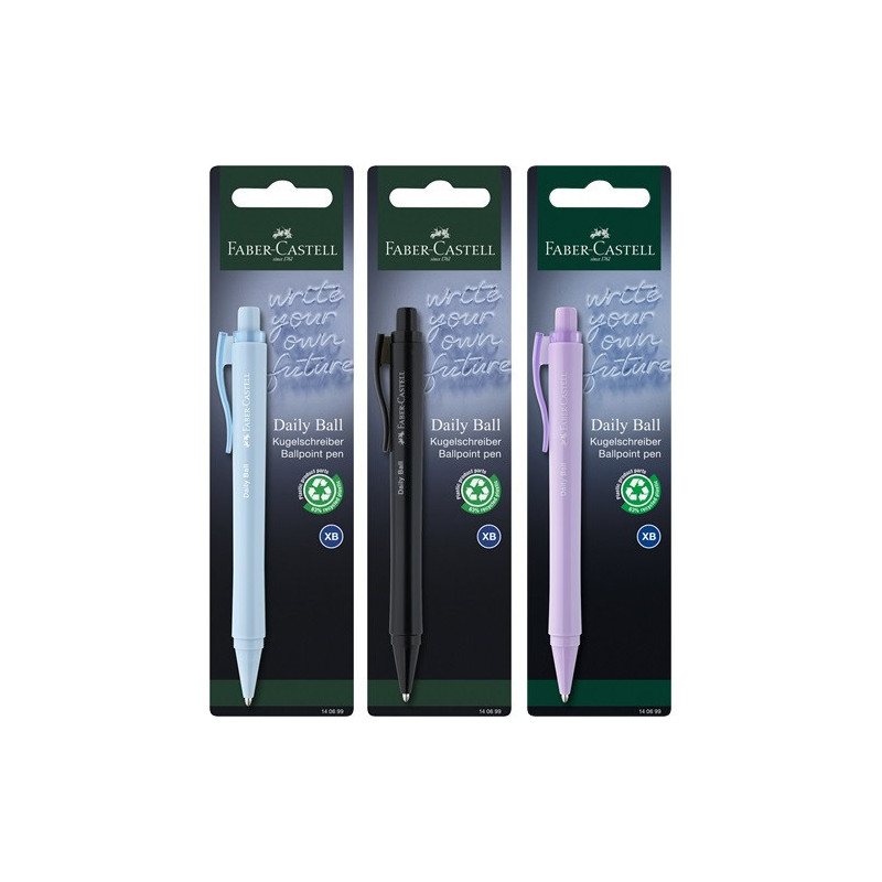 STYLO BILLE FABER DAILY BALL XB ASS. BLISTER
