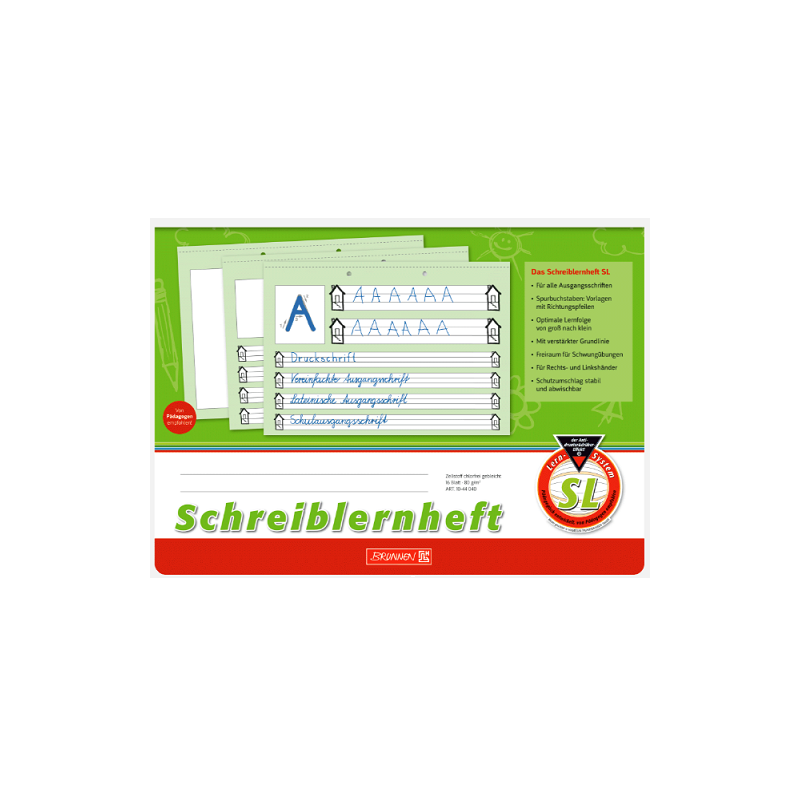 CAHIER BRUNNEN A4 16FLS INITIATION A L'ECRITURE SL