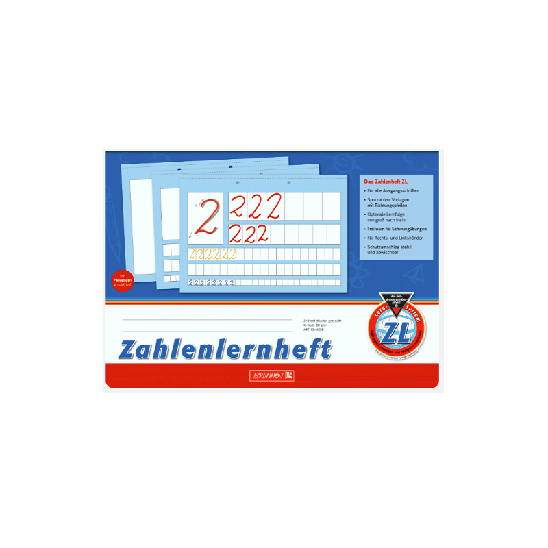 CAHIER BRUNNEN A4 16FLS INITIATION AUX CHIFFRES ZL
