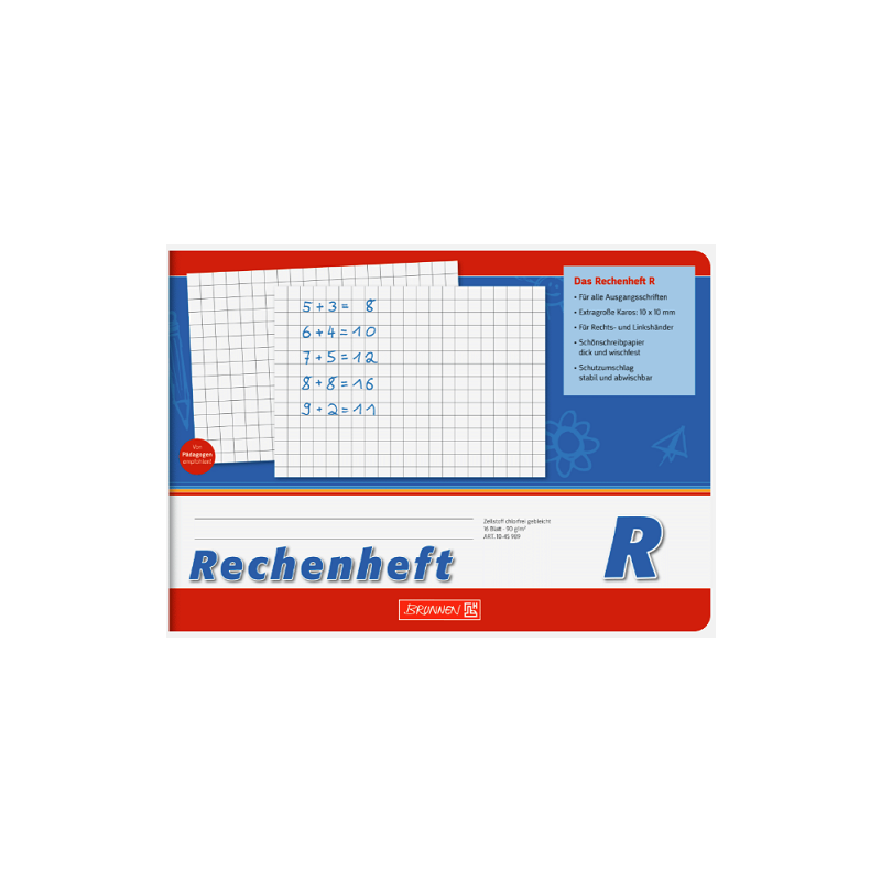 CAHIER BRUNNEN A5 16FLS INITIATION AU CALCUL NR.R
