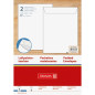 ENVEL.BULLE 250X350MM BLANC STRIP 2PCS BRUNNEN