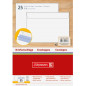 ENVEL.ADM 114X162MM BLANC STRIP 25PCS BRUNNEN (C6)