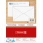 ENVEL.ADM 114X162MM BLANC GOMM. 100PCS BRUNNEN (C6)