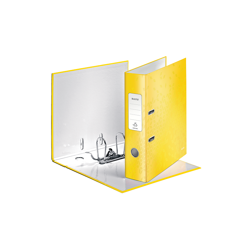 CLASSEUR LEITZ CARTON WOW 8CM JAUNE
