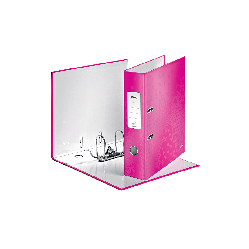 CLASSEUR LEITZ CARTON WOW 8CM ROSE