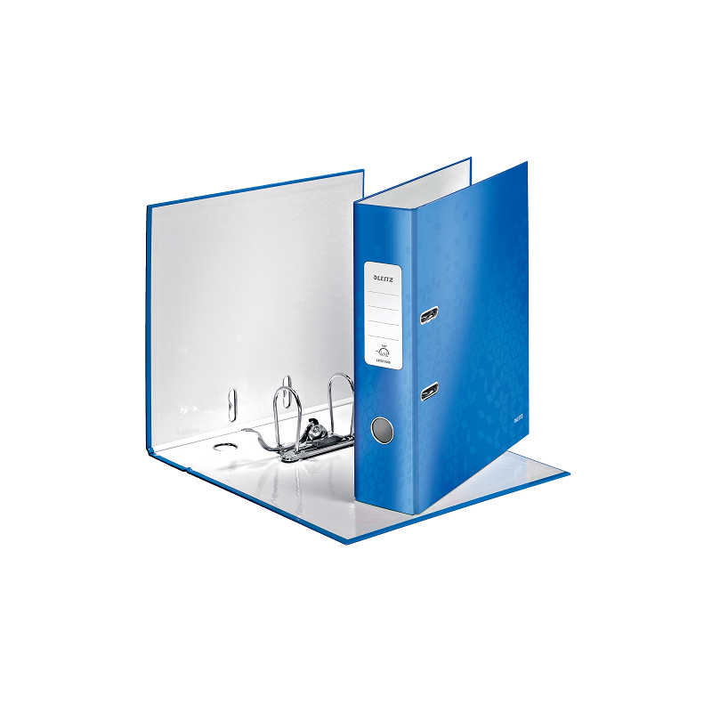 CLASSEUR LEITZ CARTON WOW 8CM BLEU